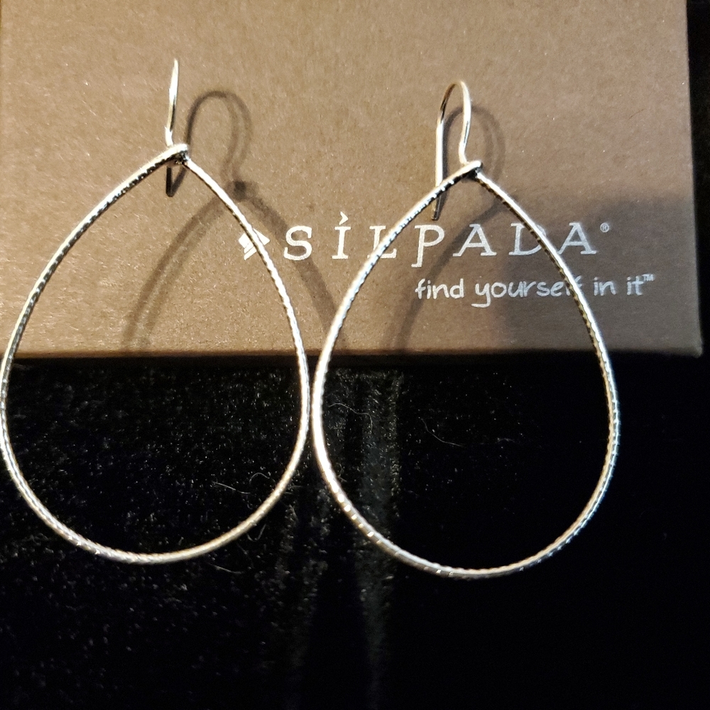 New Silpada Sterling Silver Hoops